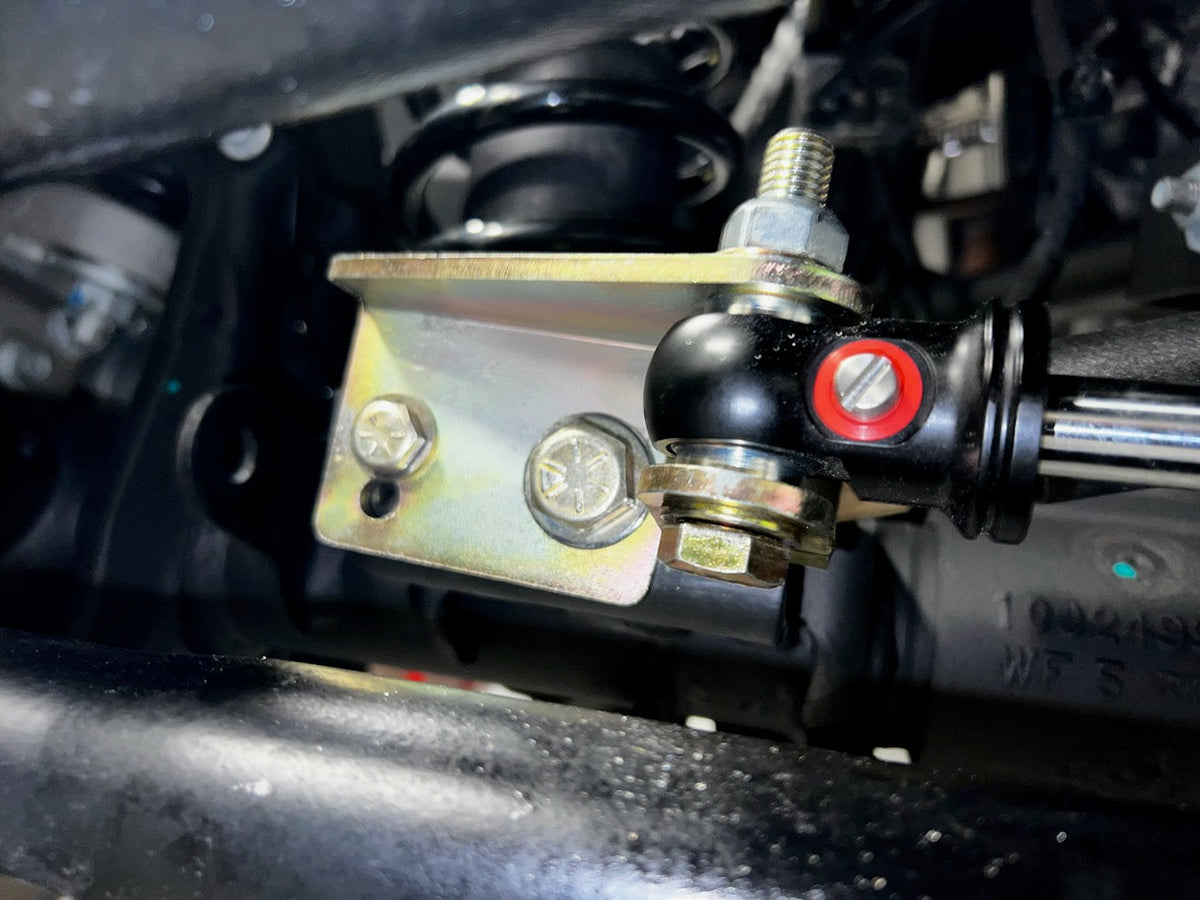 Jeep Wrangler Steering Stabilizer Relocation Bracket (2007-2018+, JK/JL/JT)