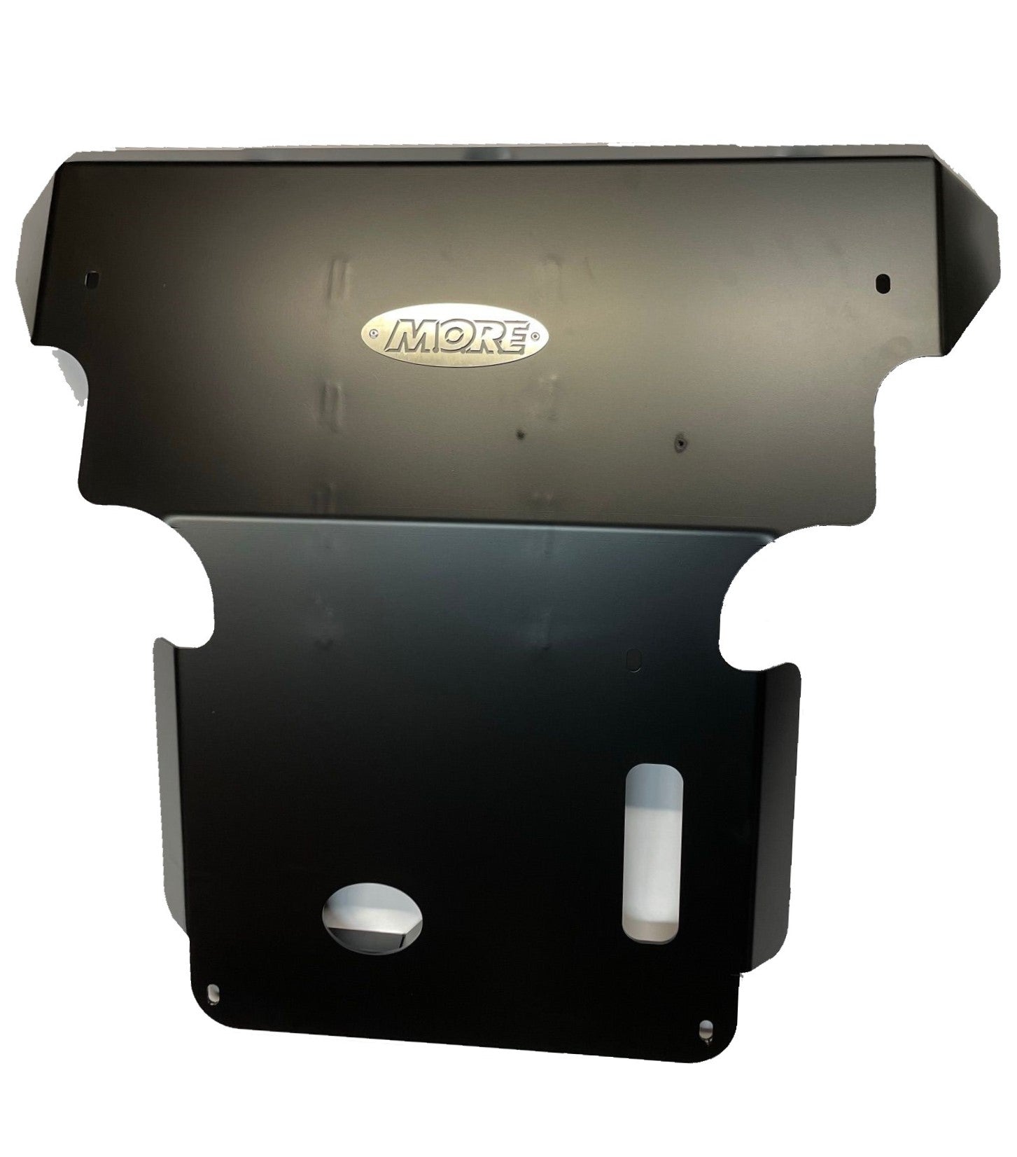 Front skid plate for Ford Bronco 4-door 2021, black metal armor with cutouts