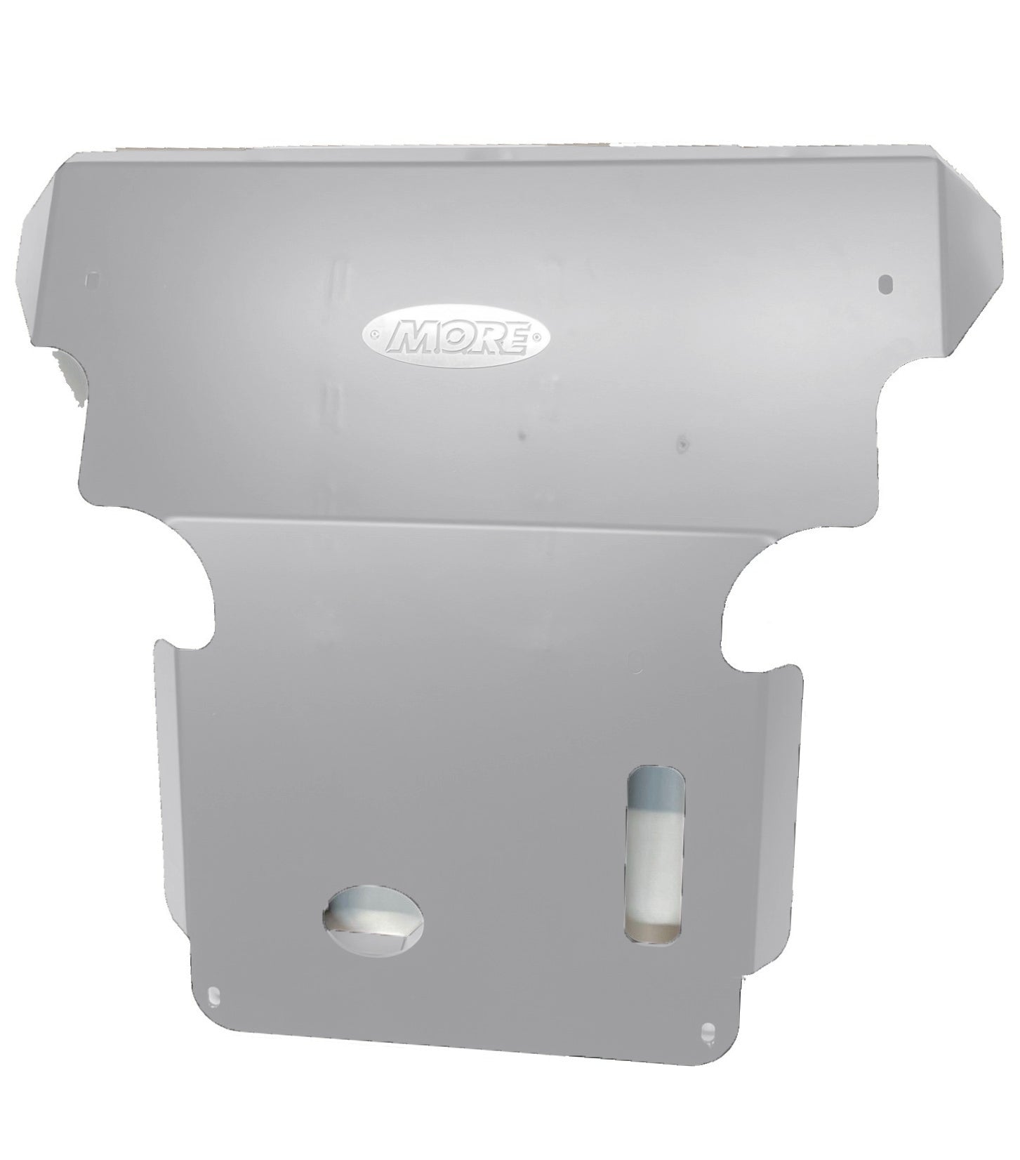 Front skid plate for Ford Bronco 4-door 2021, silver metal vehicle underbody guard