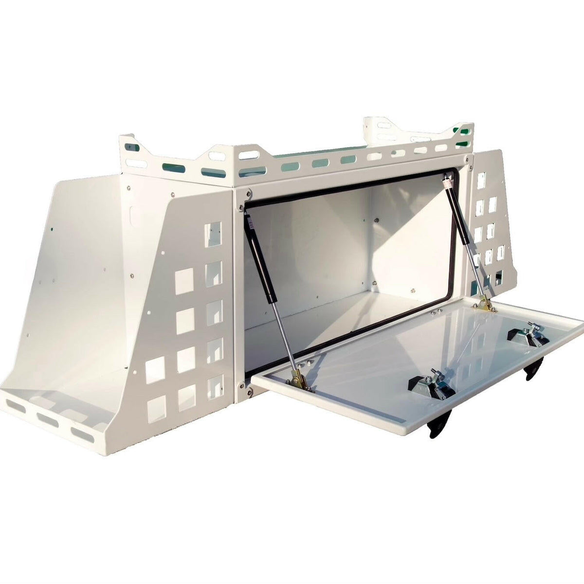 Dirtbox Overland front storage box for canopy camper, universal fit