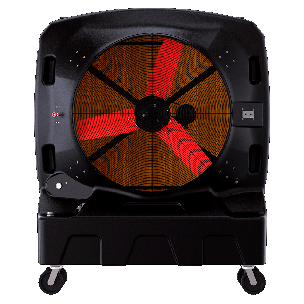Industrial Evaporative Cooler - S&B Large - Cools 6,000 Sq Ft - 85-Gal Tank - Portable