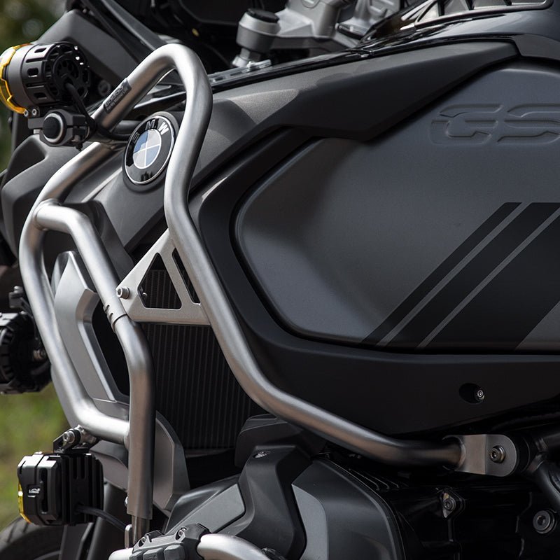 LOBOO Fuel Tank Crash Bar for BMW R1250GS Adventure (2019-on) – Stainless Steel Upper Protection Bar with Auxiliary Light Mounts