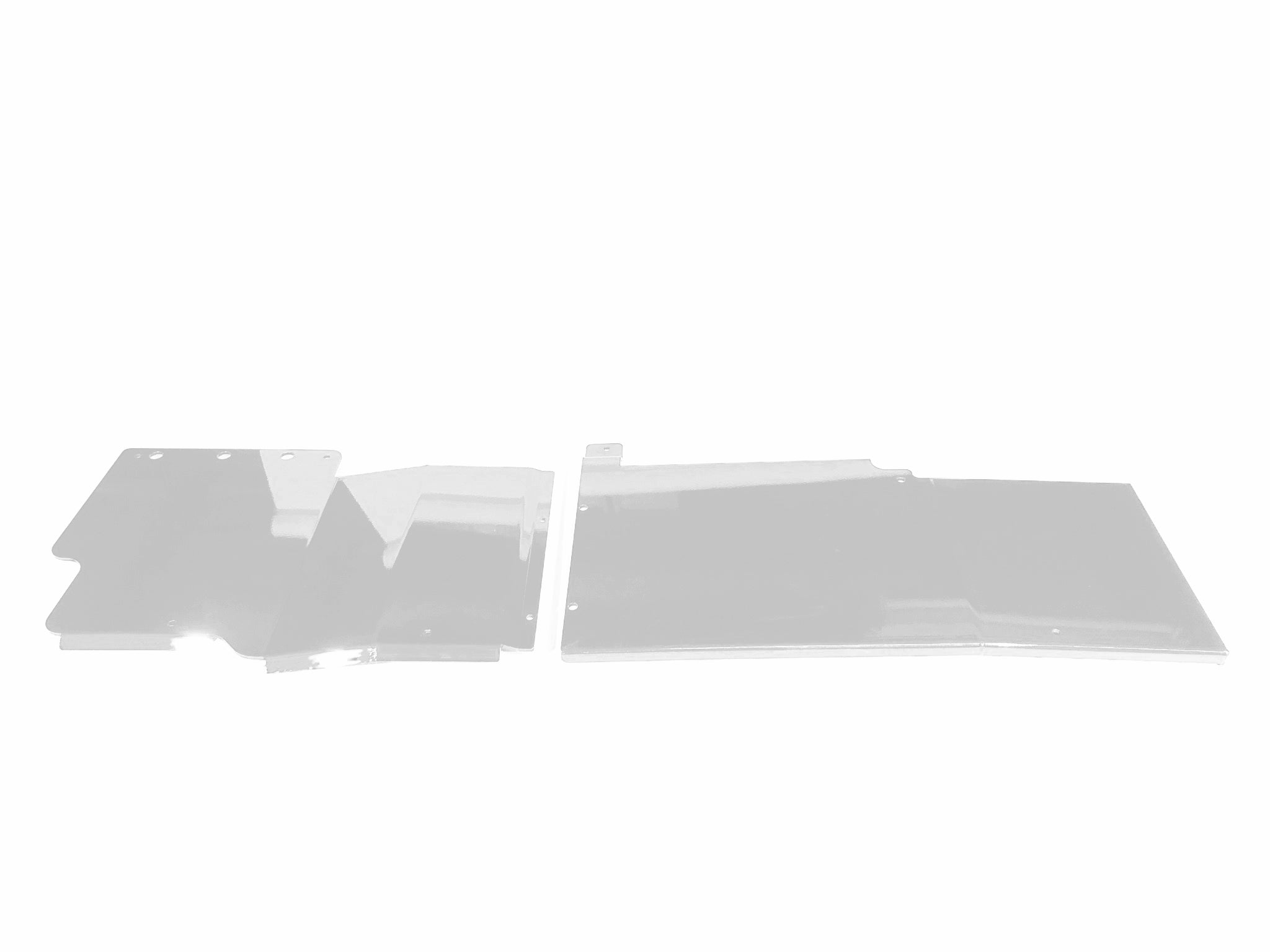 Aluminum gas tank skid plate for Toyota Tundra Gen 2, shown on white background