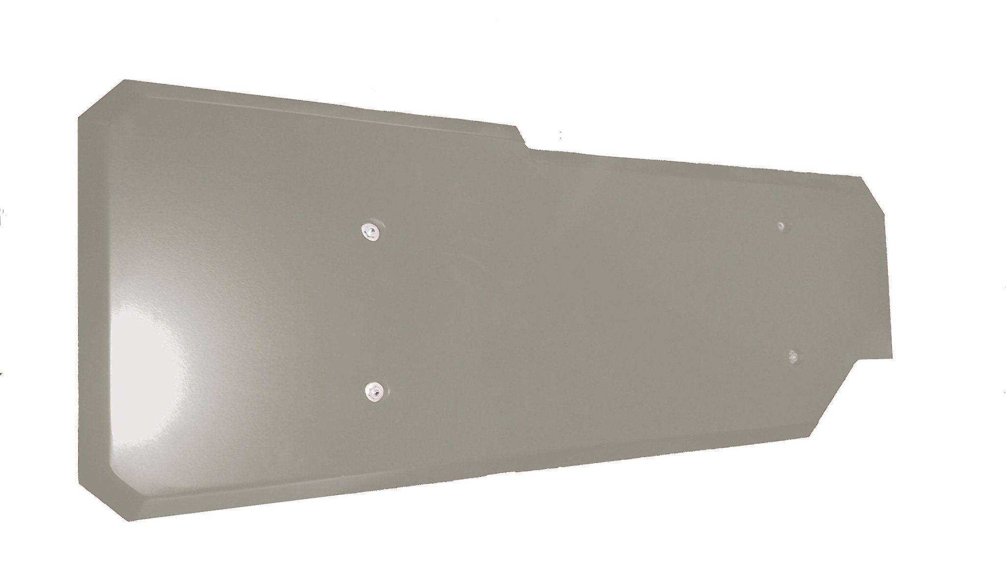 Aluminum gas tank skid plate for Toyota Tacoma 2005-2021, flat and rectangular with bolts