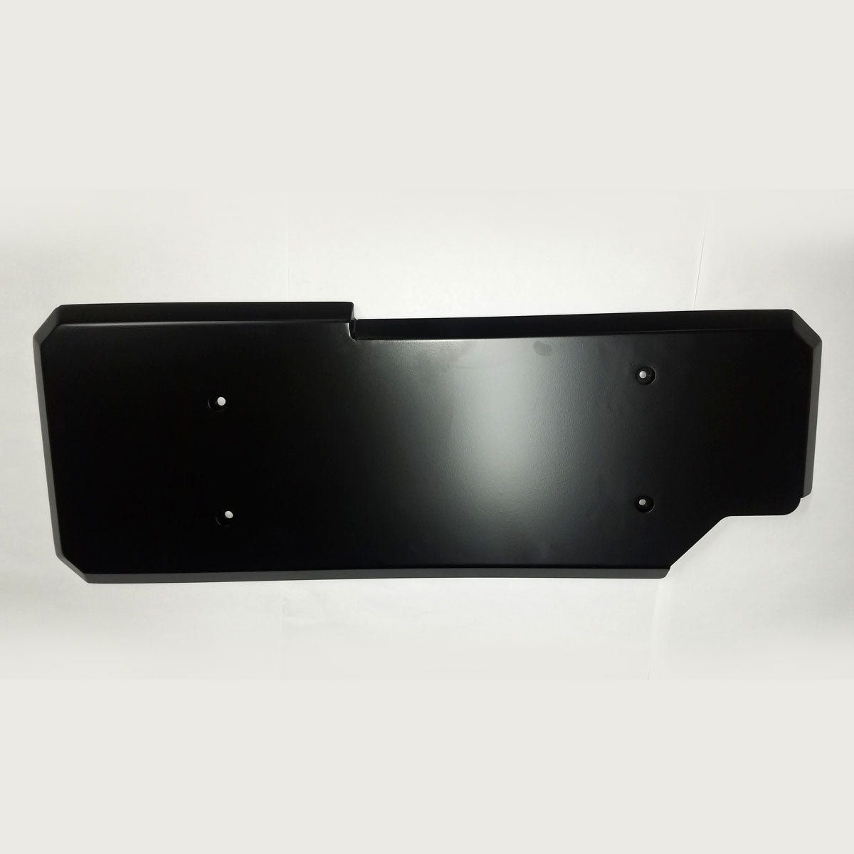 Aluminum gas tank skid plate for Toyota Tacoma Gen 2 and Gen 3, black finish