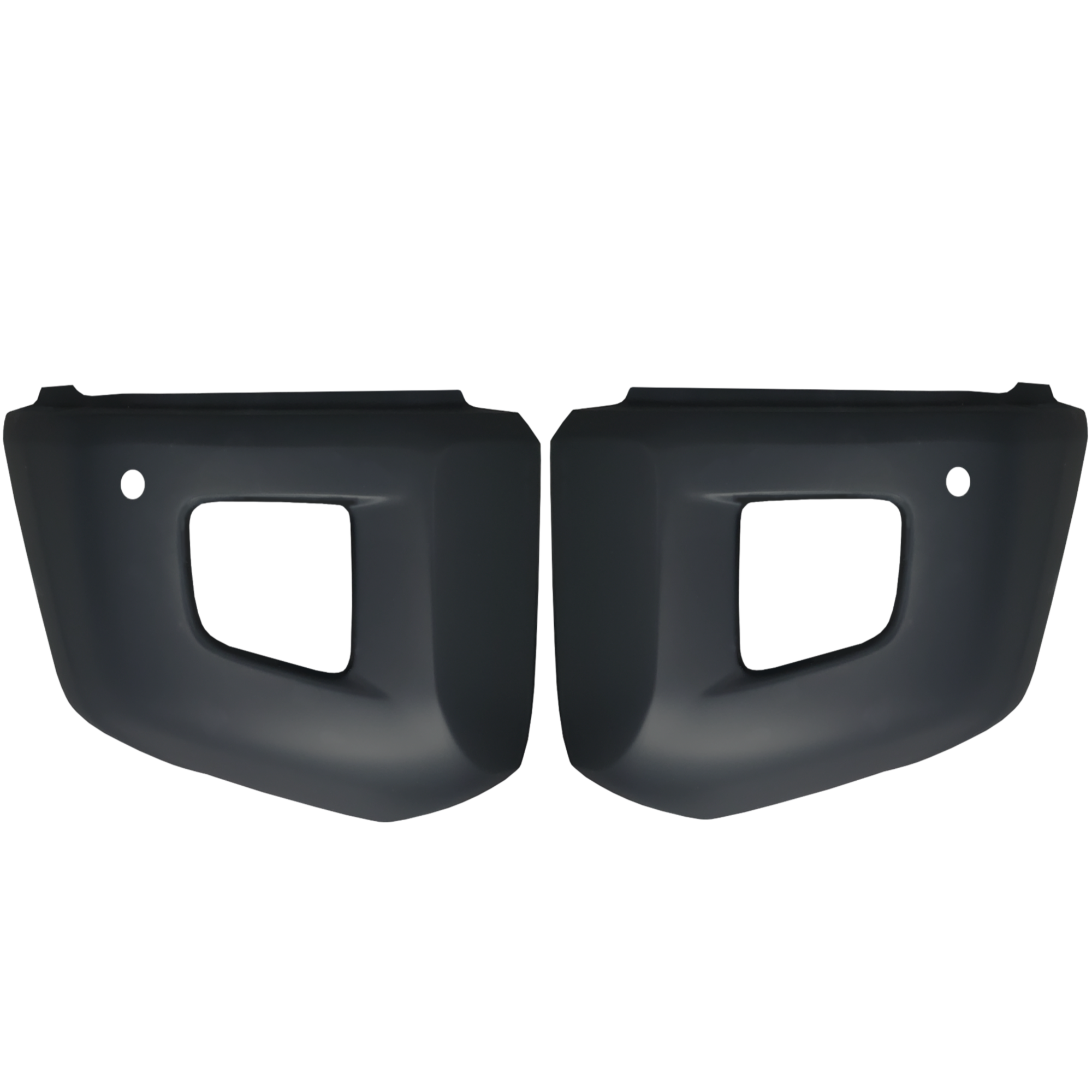 Matte Black BumperShellz Front Bumper Overlays for 2014-2021 Toyota Tundra, Chrome Delete Kit, With Sensor Holes – Ideal for Bumper Black-Out.