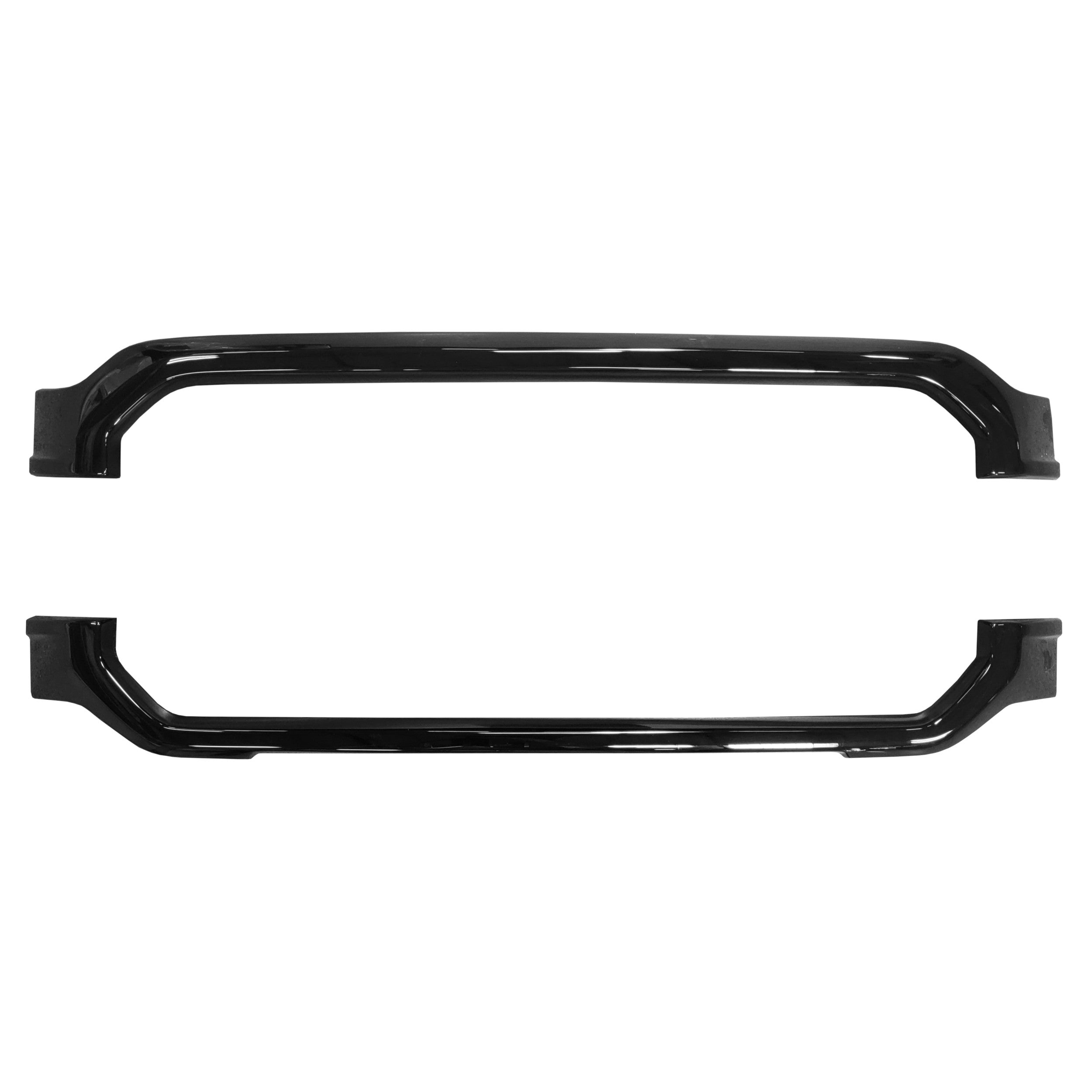 Gloss upper black and lower grille overlays for the 2021-2023 ford f150 SXT