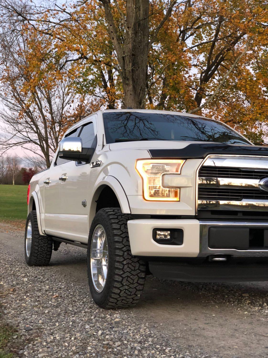 2015-2017 F-150 Front BumperShellz (Side Covers ONLY) - Chrome Delete Bumper Caps