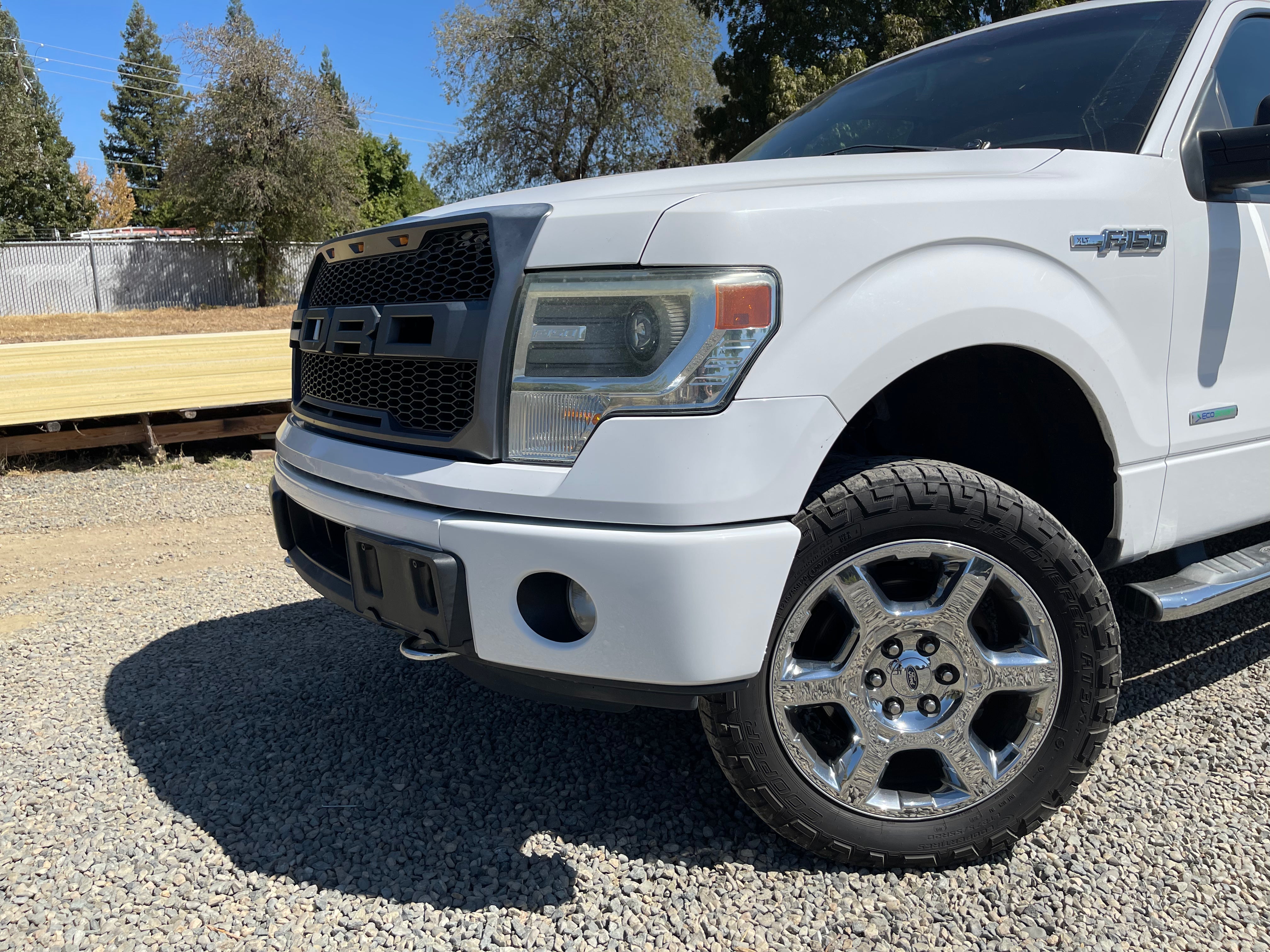 2009-2014 Ford F150 - Front BUMPERSHELLZ™ - Truck Bumper Chrome Delete Caps