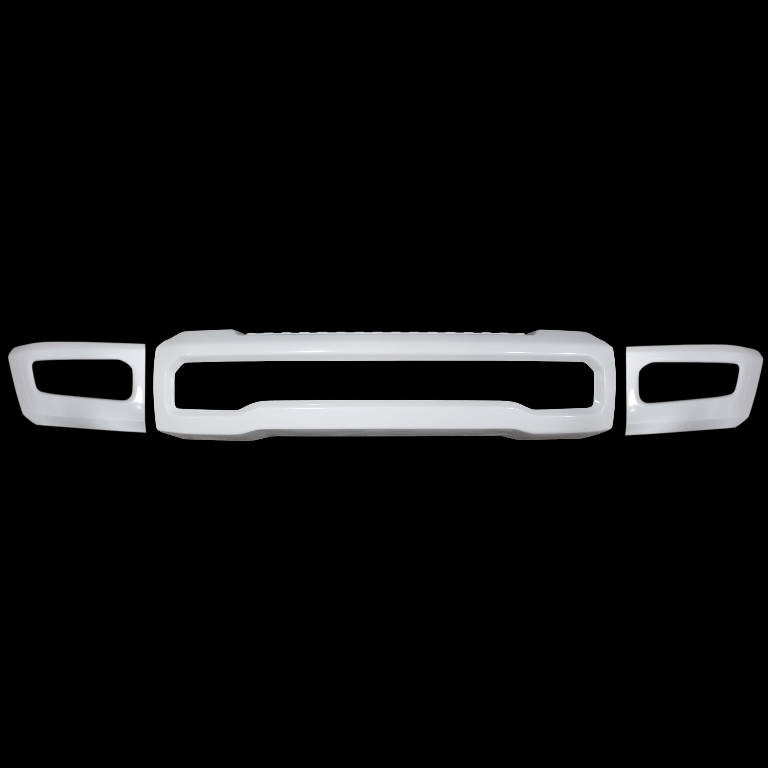 Gloss White 2023 Ford F250 F350 Front Bumper Cover BumperShellz, emphasizing the product’s bright, clean appearance.