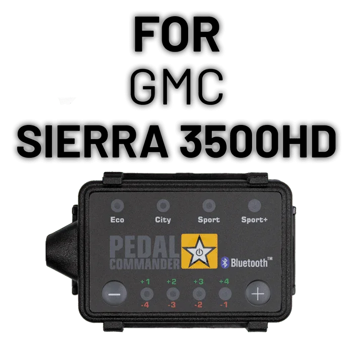 Pedal Commander performance module for GMC Sierra 3500HD with Bluetooth and driving modes