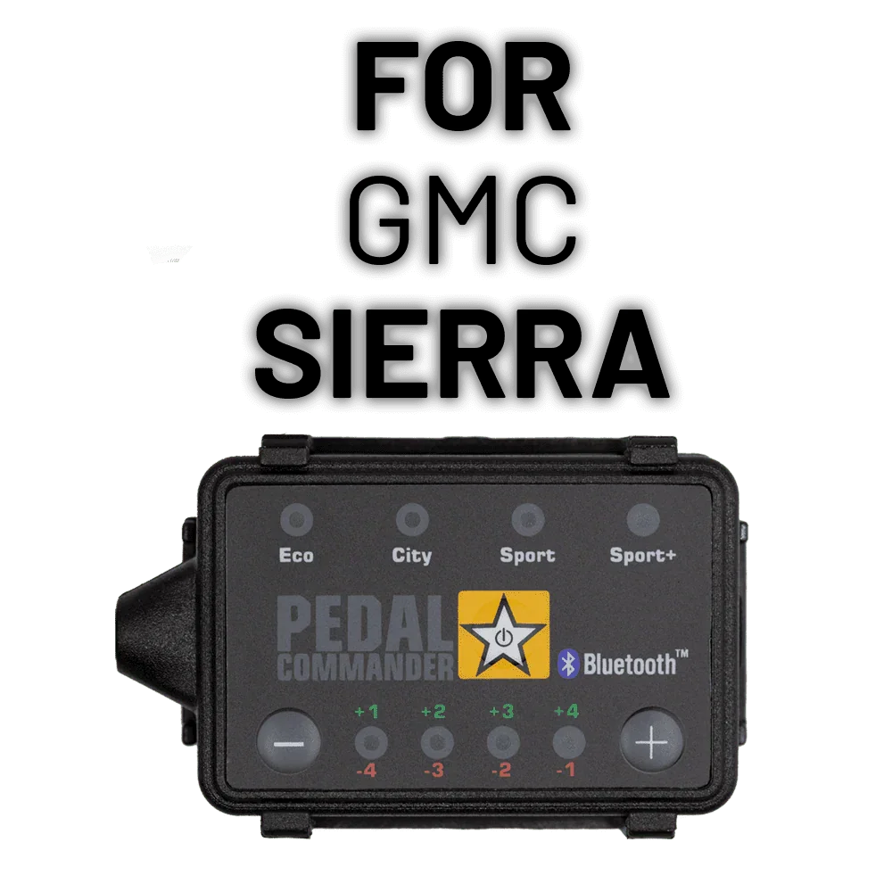 Pedal Commander throttle response controller for GMC Sierra, improves acceleration performance
