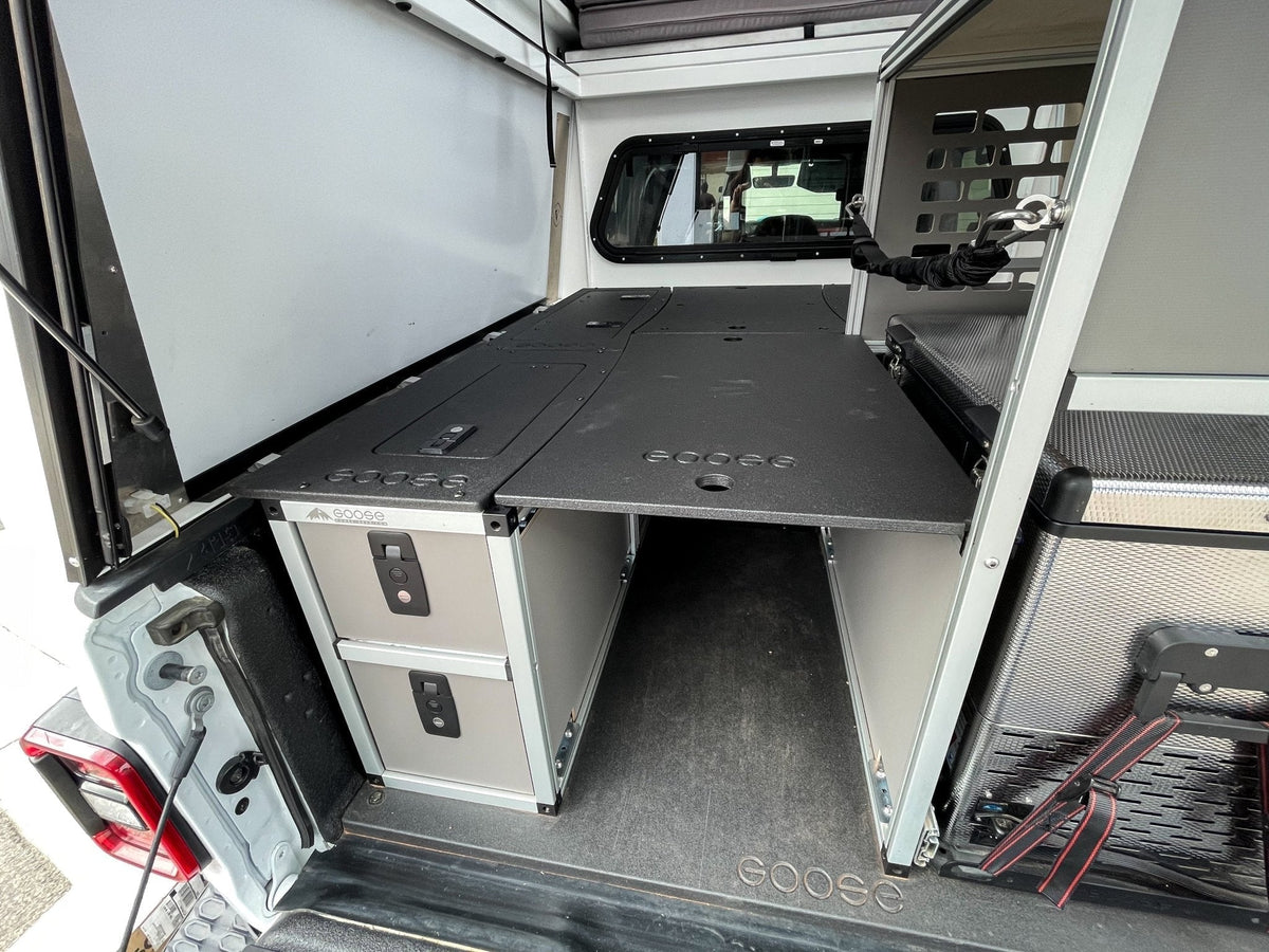 Goose Gear Camper System - Full Size - Driver Side Rear Double Drawer Module – view 2