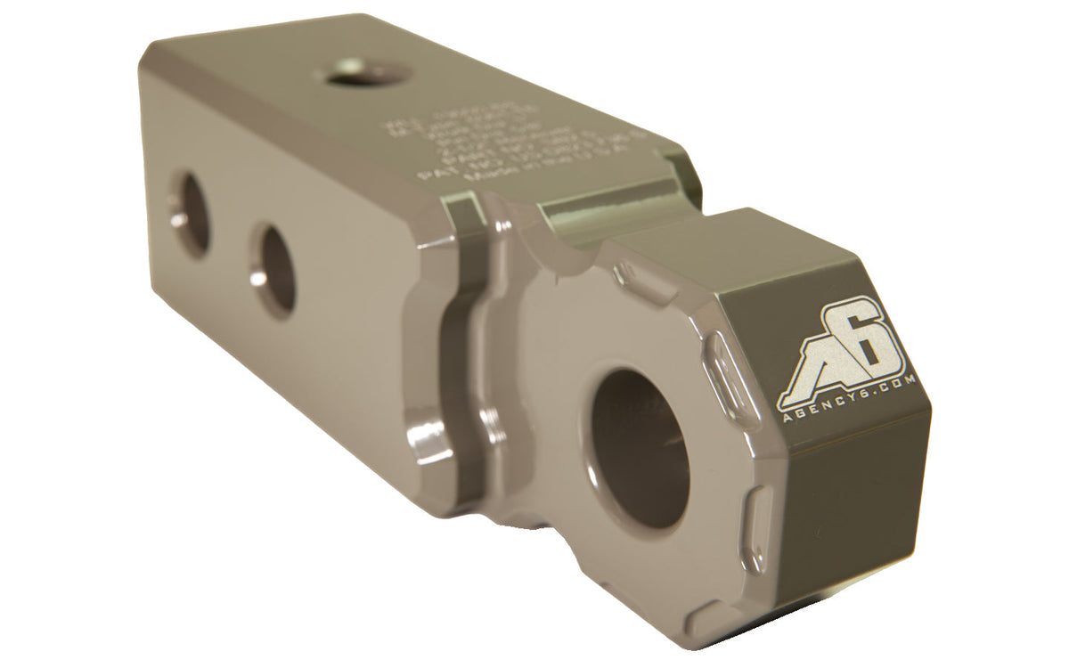 Agency 6 2.5 inch shackle block assembly in grey for universal fit