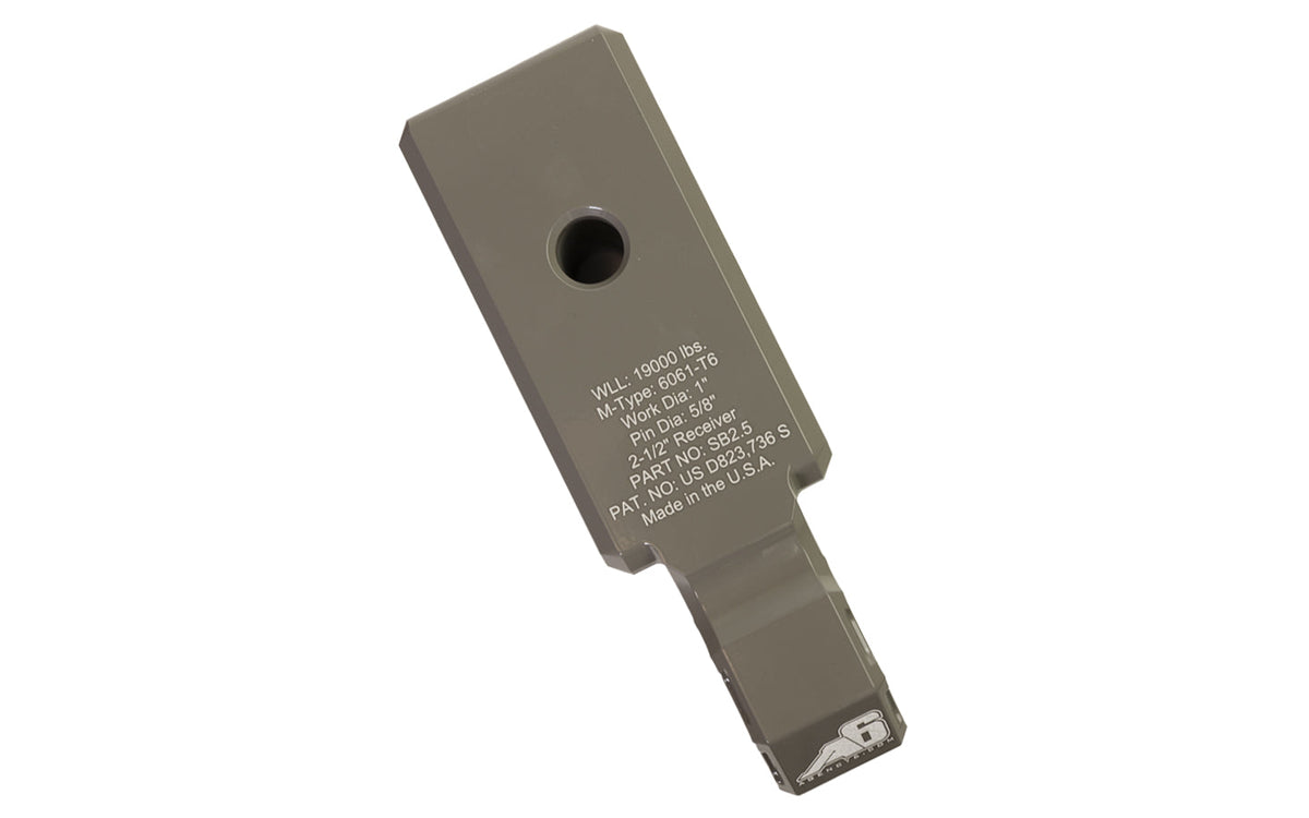 Agency 6 2.5 inch shackle block assembly in grey for universal fit