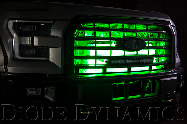 Diode Dynamics RGBW Multicolor Grille LED Kit for trucks and SUVs – lit