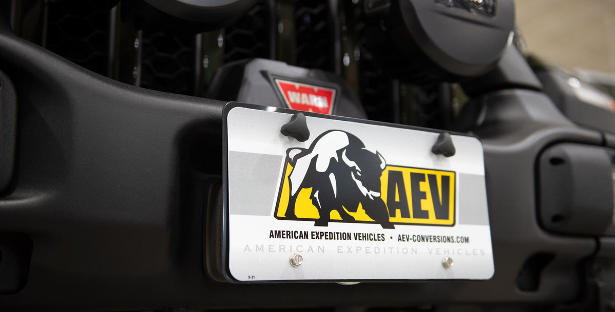AEV Hawse Fairlead License Plate Bracket for AEV EX/RX Front Bumper - image 3