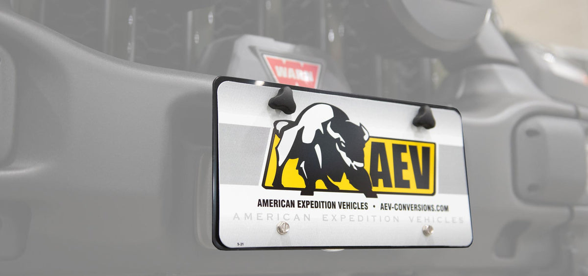 AEV Hawse Fairlead License Plate Bracket for AEV EX/RX Front Bumper - image 2