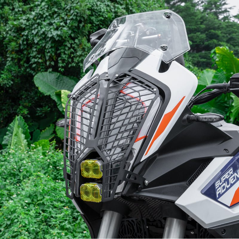 LOBOO Headlight Protective Cover for KTM 1290 Super Adventure S/R (2022-on) — Easy Installation, No Modification Required