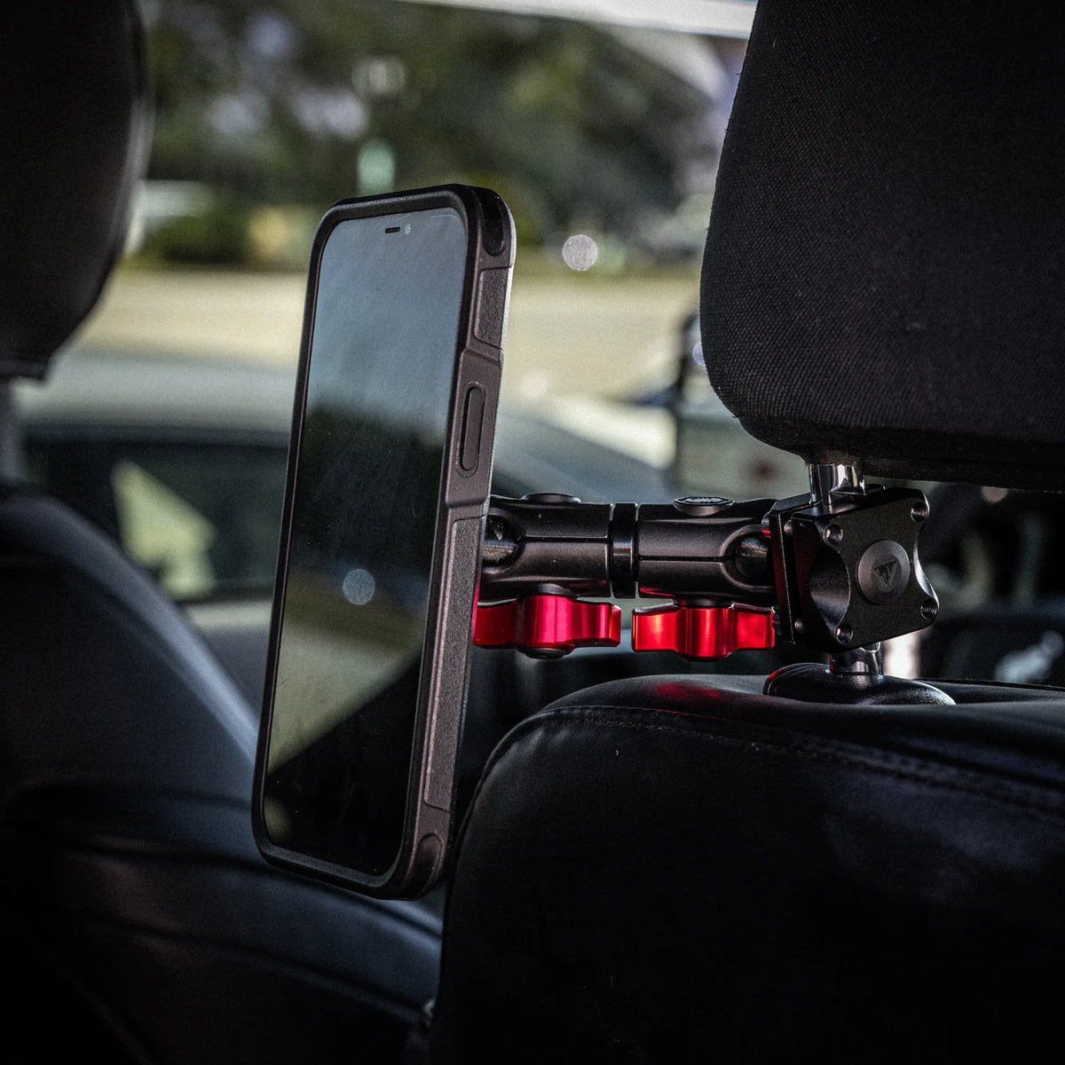 Tackform headrest mount with SLATE tablet holder, universal fit