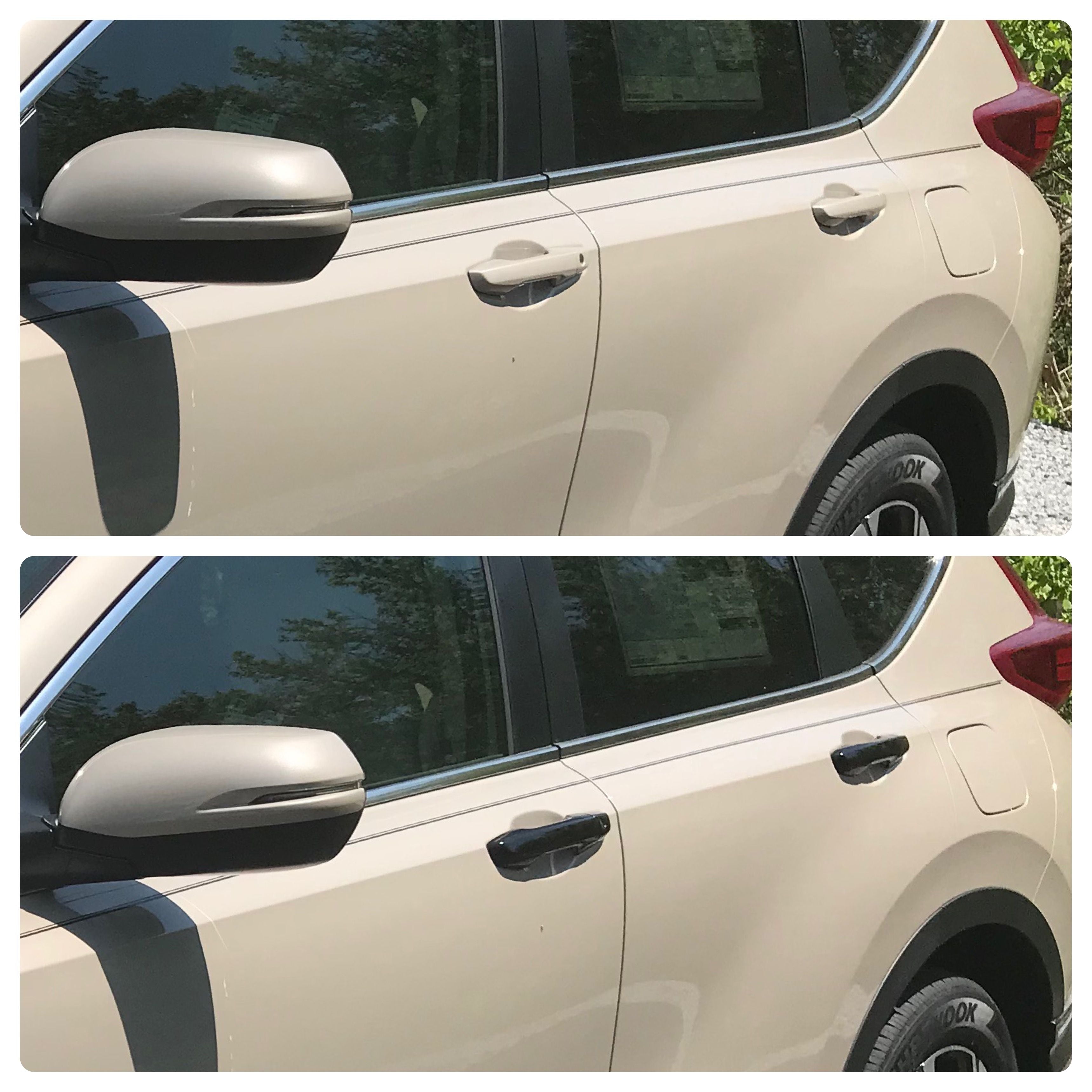 DH6276BLK 17-22 Honda CR-V No Smart Key 8 PCS Gloss Black Snap-on W/Tape Door Handle Cover