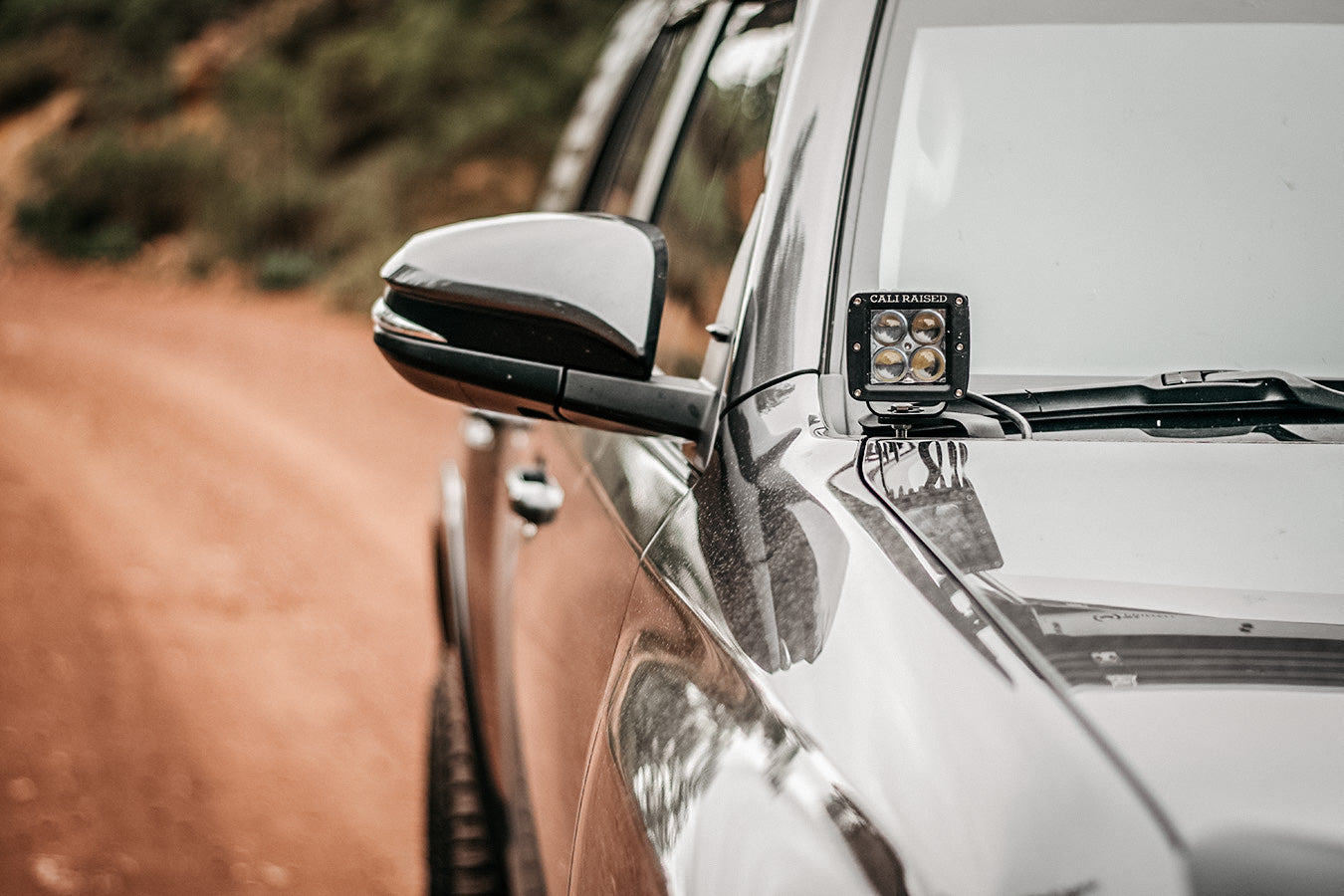 Cali Raised LED Low Profile LED Ditch Light Brackets Kit For 2010-2024 Toyota 4Runner