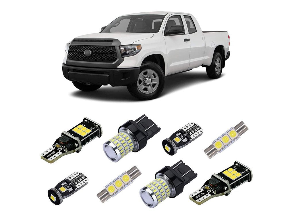 iBrightstarSuperBrightCanbusLEDBulbsPackageKitfitforToyotaTundra2014-2019InteriorLights_LicensePlateLights_CargoLights_BackUpReverseLights_XenonWhitepsd - NVMOS