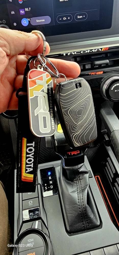 StickerFab Topographic Key Fob Overlays - 2024+ Tacoma / 2025+ 4Runner
