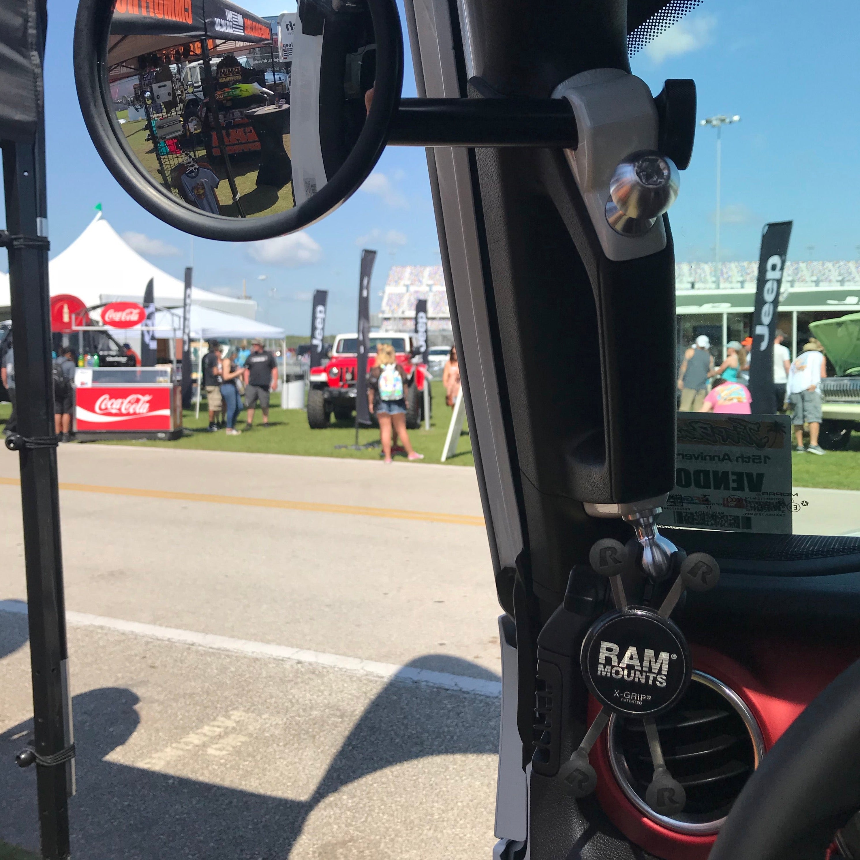 Espejo retrovisor lateral de pilar A JL/JLU con montaje de base, lado del conductor o del pasajero