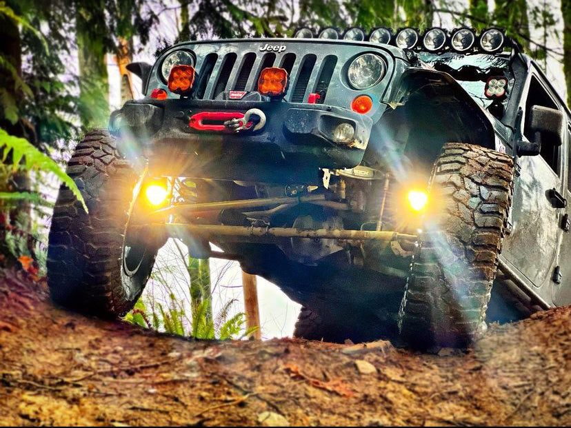 GateKeeper Off-Road 2007-2018 Jeep Wrangler JK Steerable Knuckle Pod Light Mounts Fits Dana 30/44 Axles