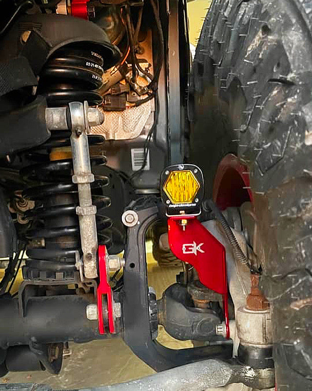 GateKeeper Off-Road 2018+ Jeep JL JT Gladiator Wrangler Steerable Knuckle Pod Light Mounts for Dana 30/44 Axles