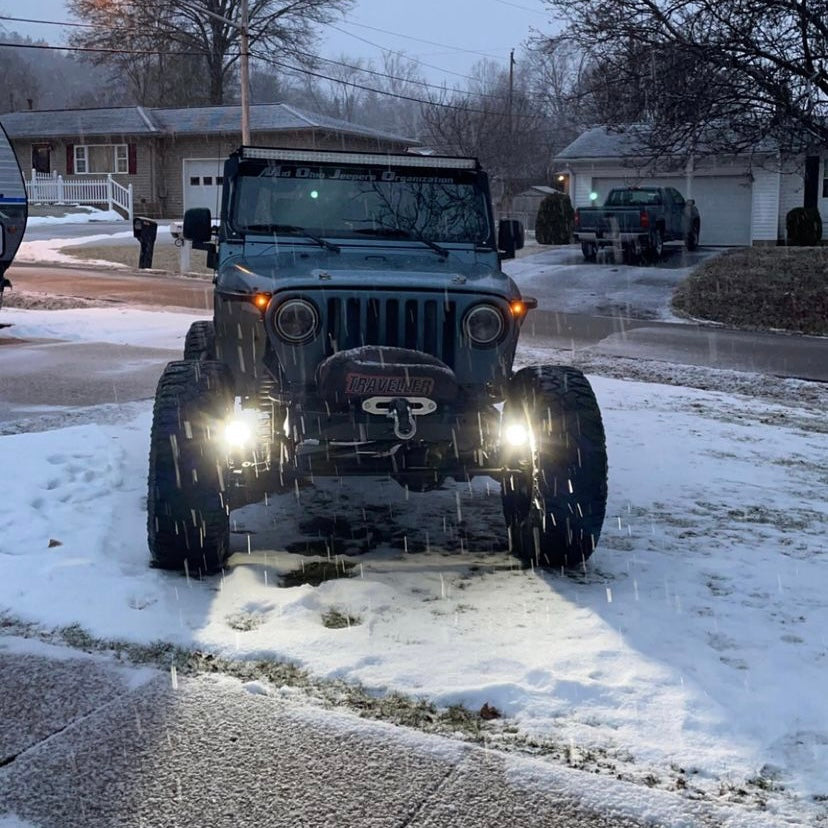 GateKeeper Off-Road 1983-2006 Jeep TJ XJ YJ ZJ Steerable Knuckle Pod Light Mounts for Wrangler Cherokee Dana 30 44 Axles