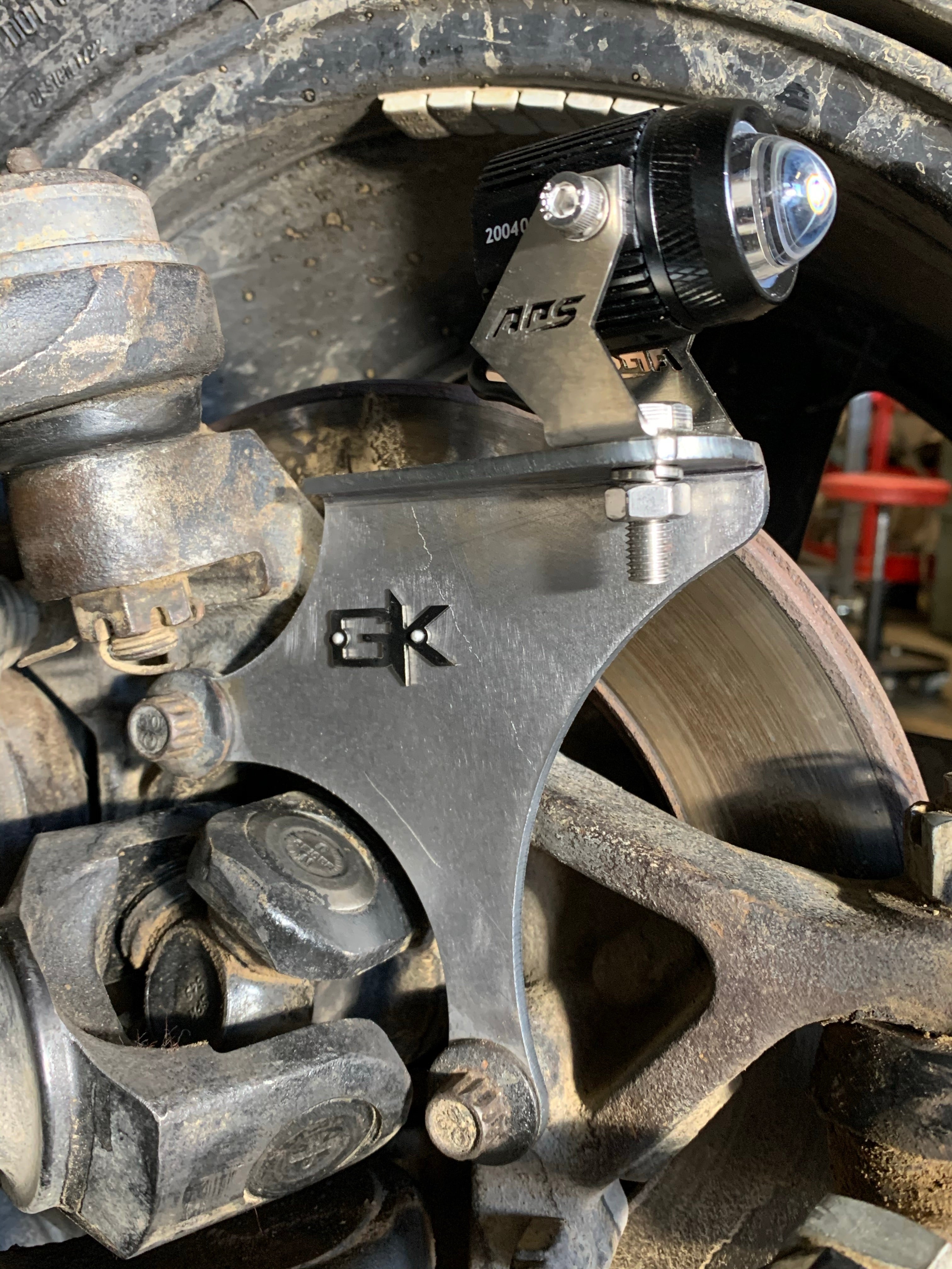 GateKeeper Off-Road 1983-2006 Jeep TJ XJ YJ ZJ Steerable Knuckle Pod Light Mounts for Wrangler Cherokee Dana 30 44 Axles