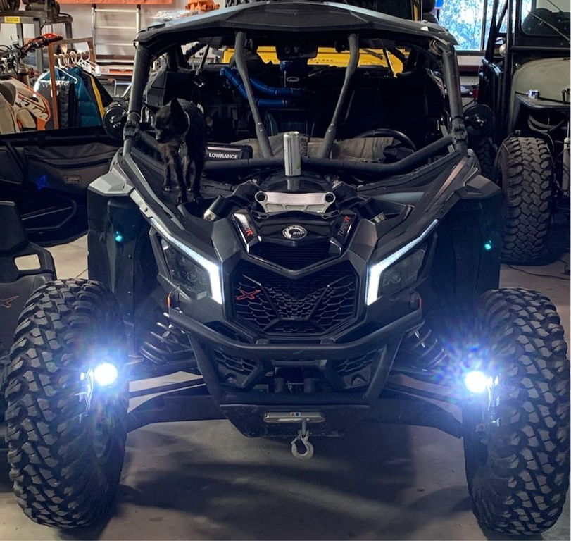 Can Am Maverick X3 Steerable Knuckle Pod Light Mounts (2017-2022)