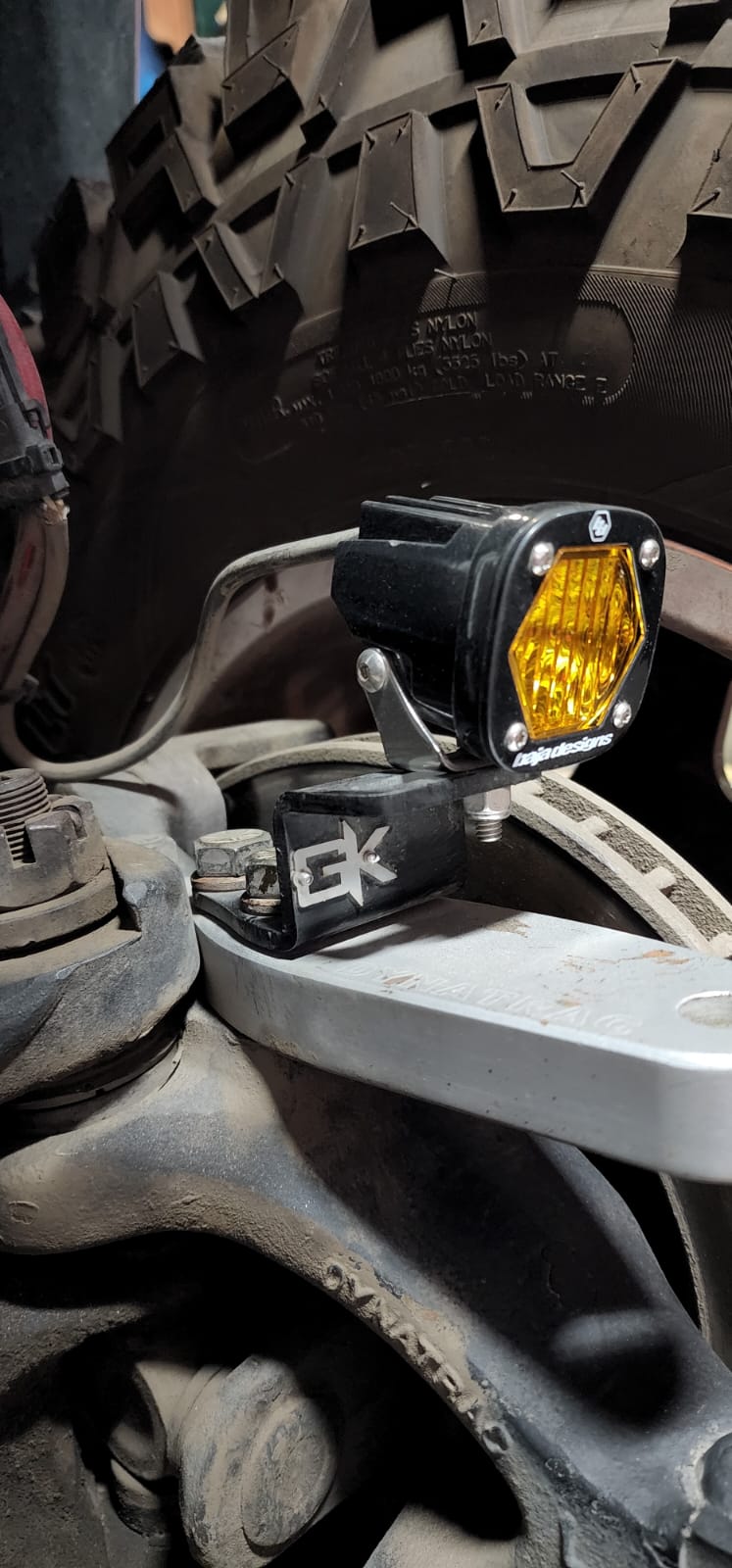 GateKeeper Off-Road DynaTrac Prorock Dana 60 Steerable Knuckle Pod Light Mounts for High Steer