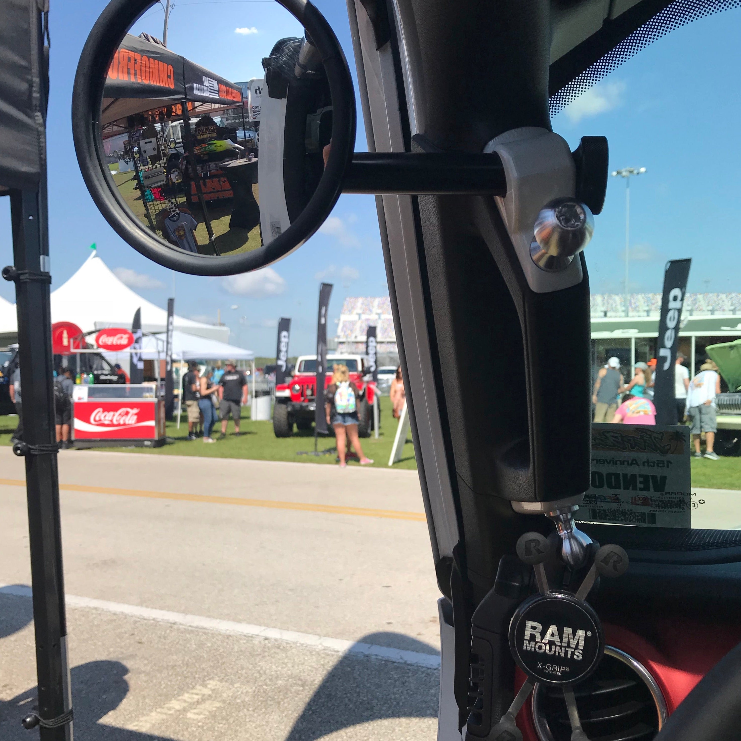 Espejo retrovisor lateral de pilar A Gladiator JT con montaje en base para conductor o pasajero