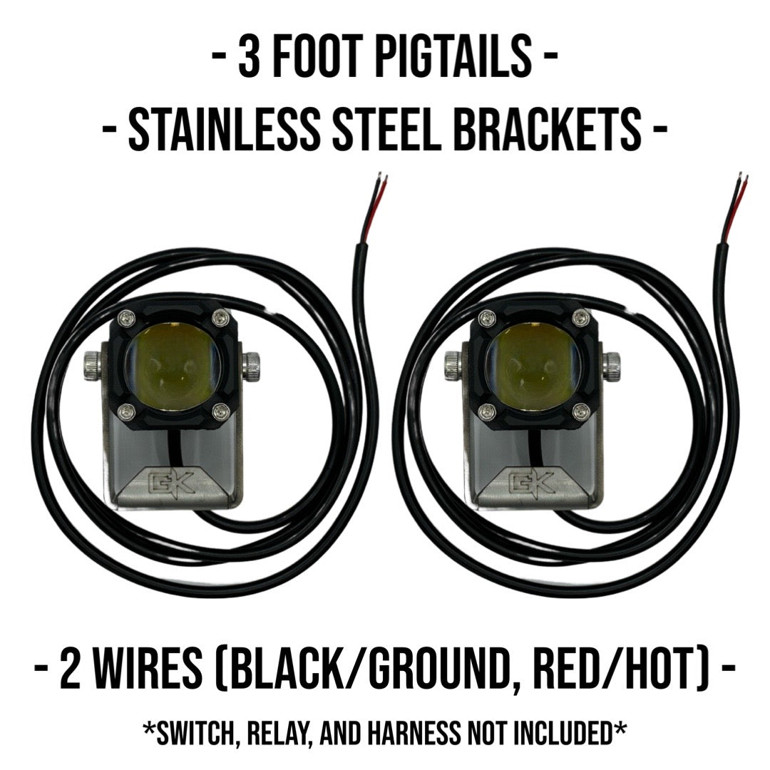 Gatekeeper GK "Easy Switch" 3 Function LED Amber/White Pod Lights