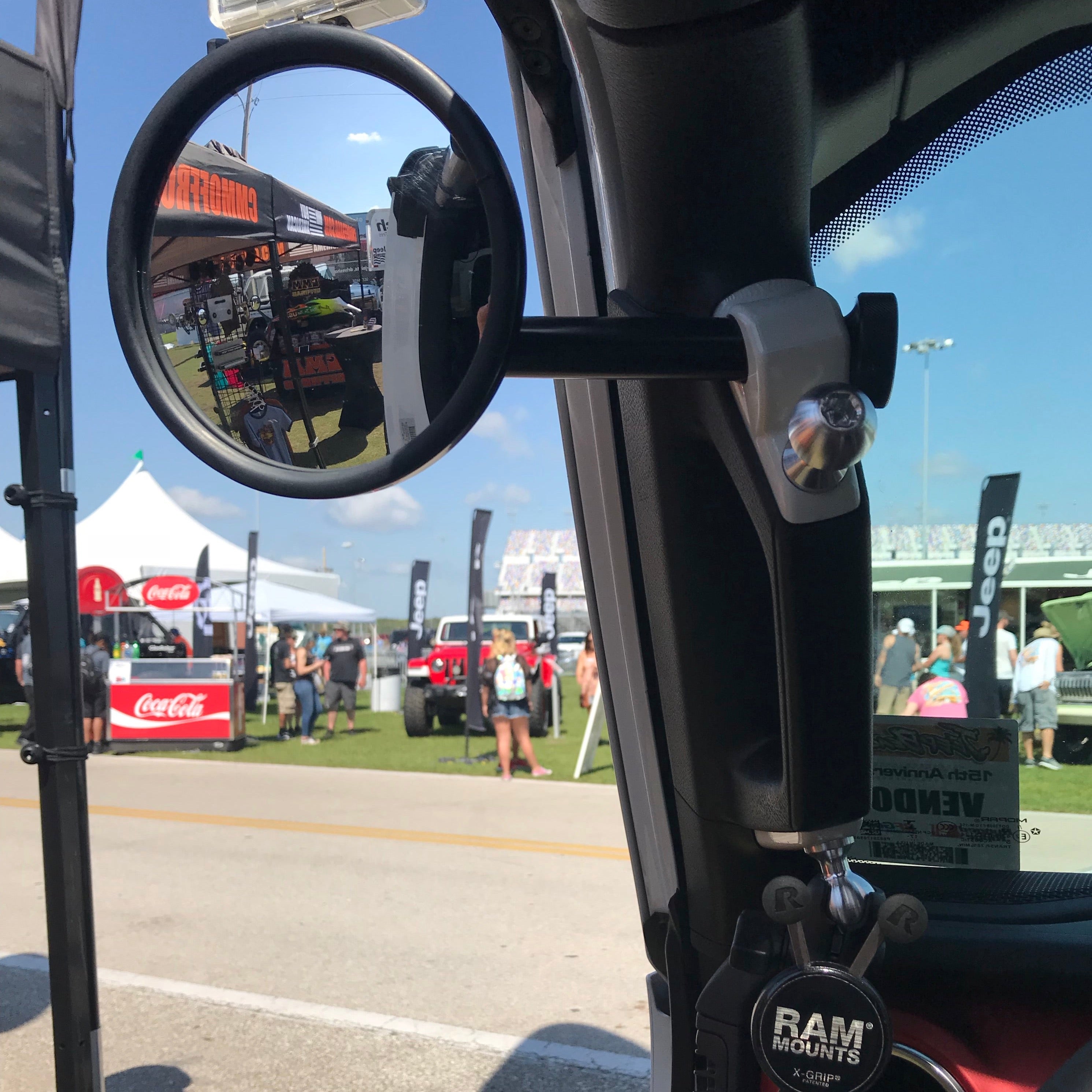 Espejos laterales de pilar A JL/JLU para Jeep con montaje en base para conductor y pasajero