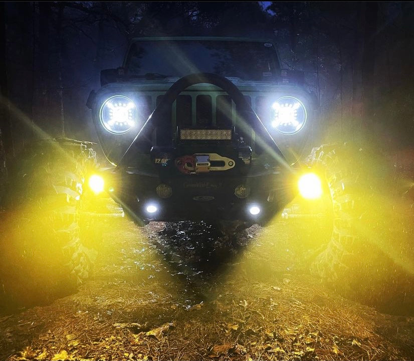 GateKeeper Off-Road 2018+ Jeep JL JT Gladiator Wrangler Steerable Knuckle Pod Light Mounts for Dana 30/44 Axles