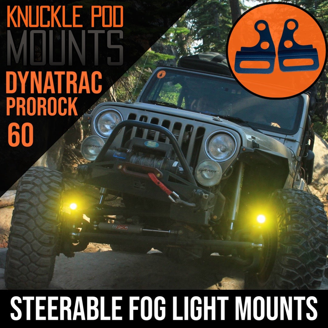 GateKeeper Off-Road DynaTrac Prorock Dana 60 Steerable Knuckle Pod Light Mounts for High Steer