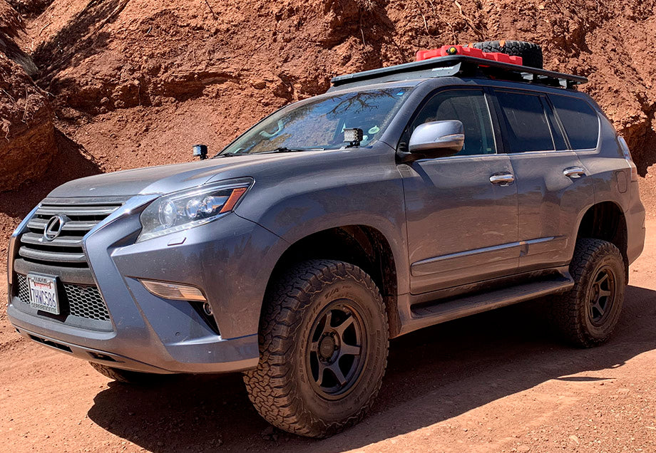 Cali Raised LED Low Profile LED Ditch Light Brackets Kit For 2010-2022 Lexus GX 460