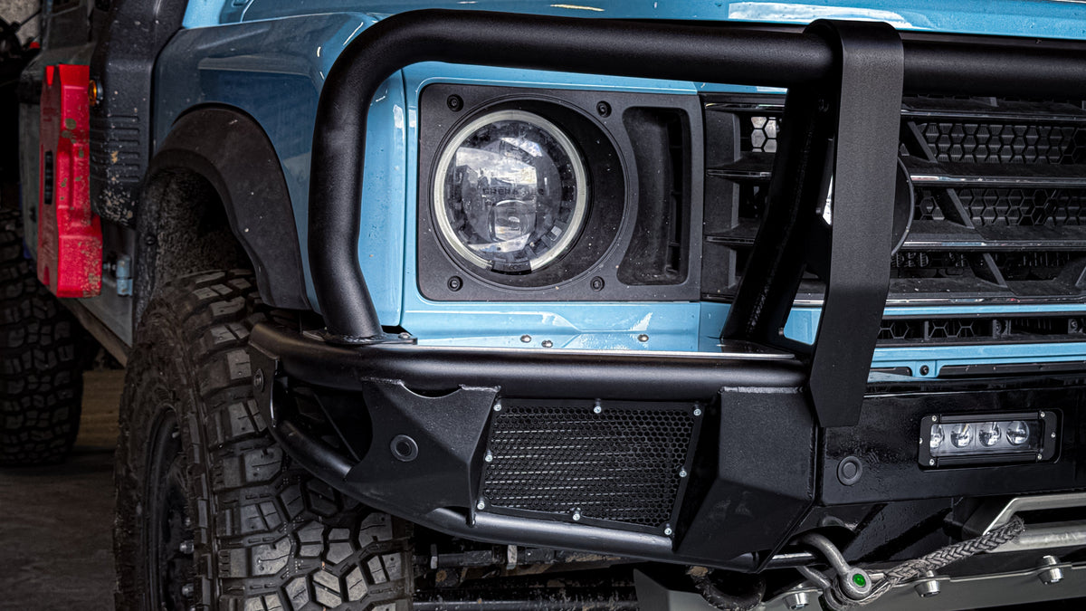 Dirtbox modular winch bumper and bullbar for INEOS Grenadier and Quartermaster