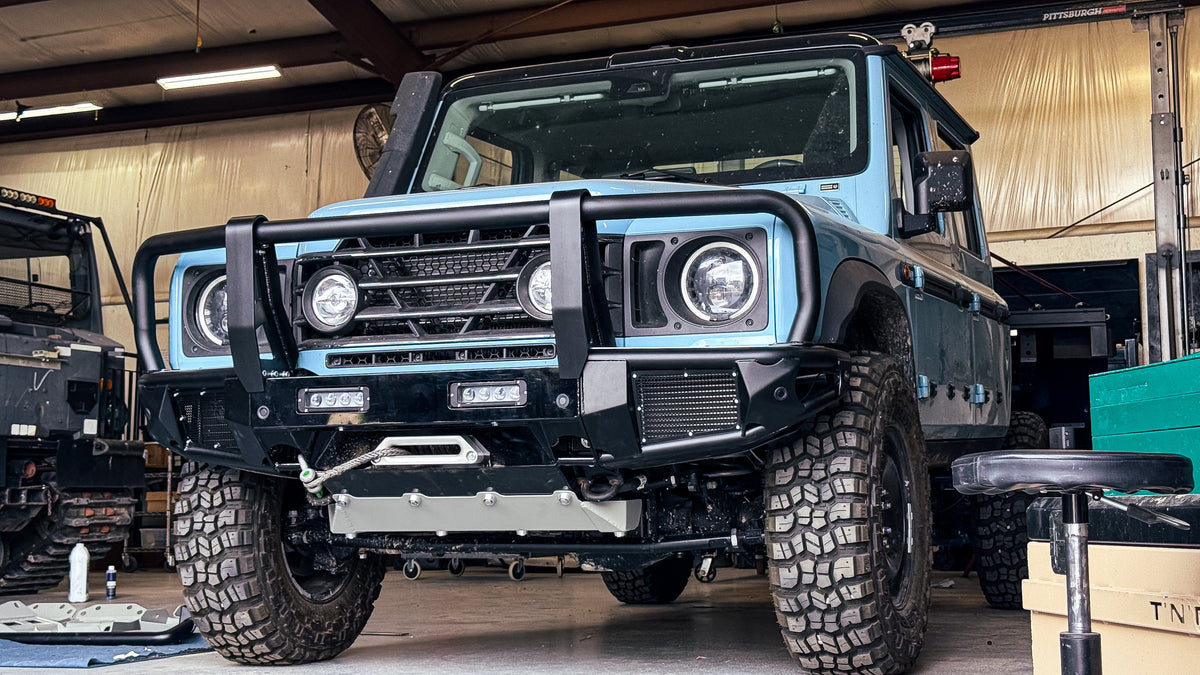 Dirtbox modular winch bumper and bullbar for INEOS Grenadier and Quartermaster
