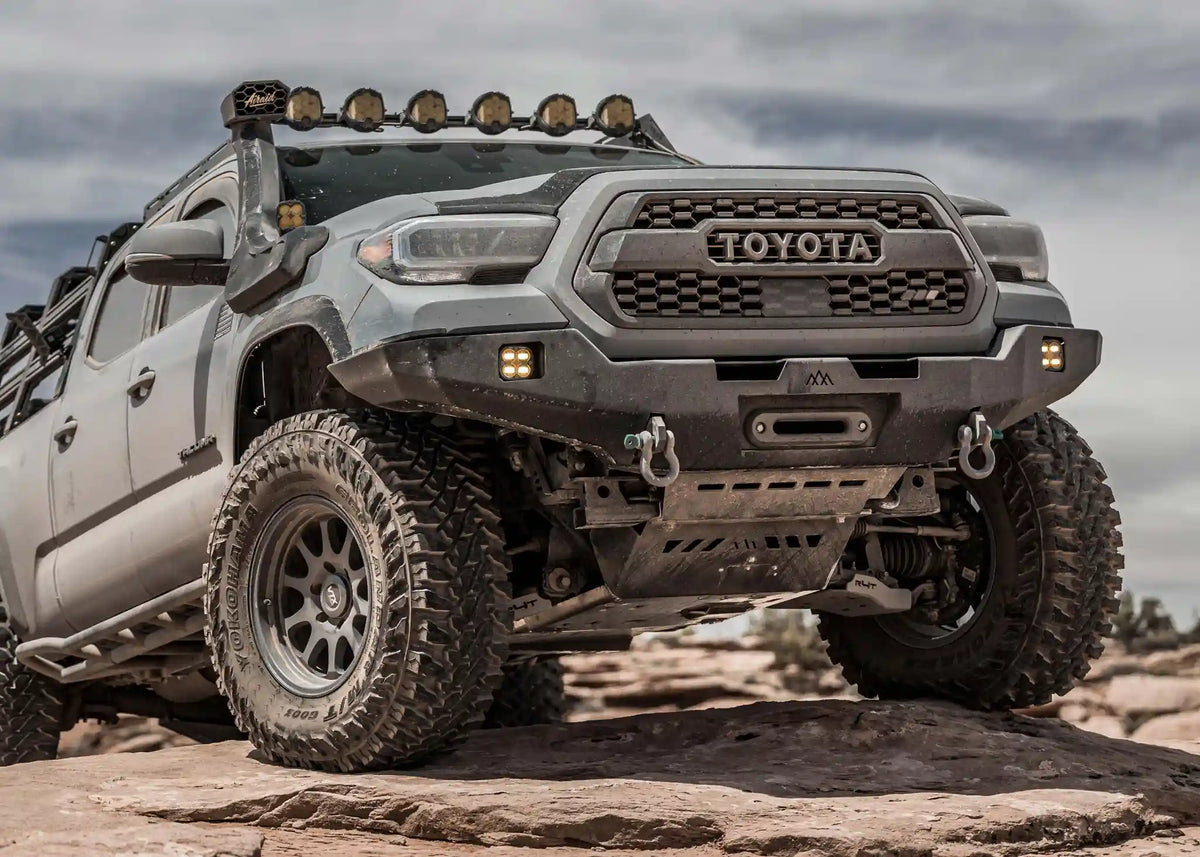 installed-3rd-gen-tacoma-hybrid-off-road-front-bumper-without-bull-bar - NVMOS