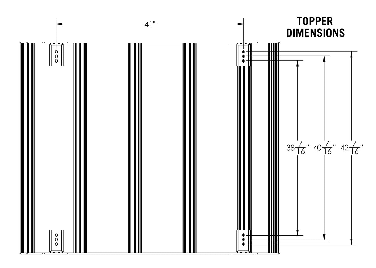 jeep-gladiator-bed-rack-DRIFTR-topper-cargo-carrier-dimensions - NVMOS
