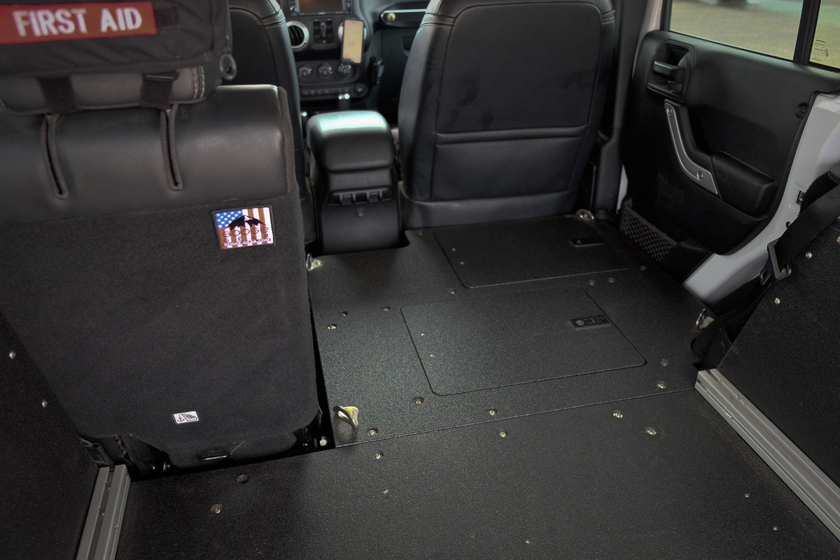 Jeep Wrangler 2007-2018 JKU 4 Door - Second Row Seat Delete Plate System – view 3