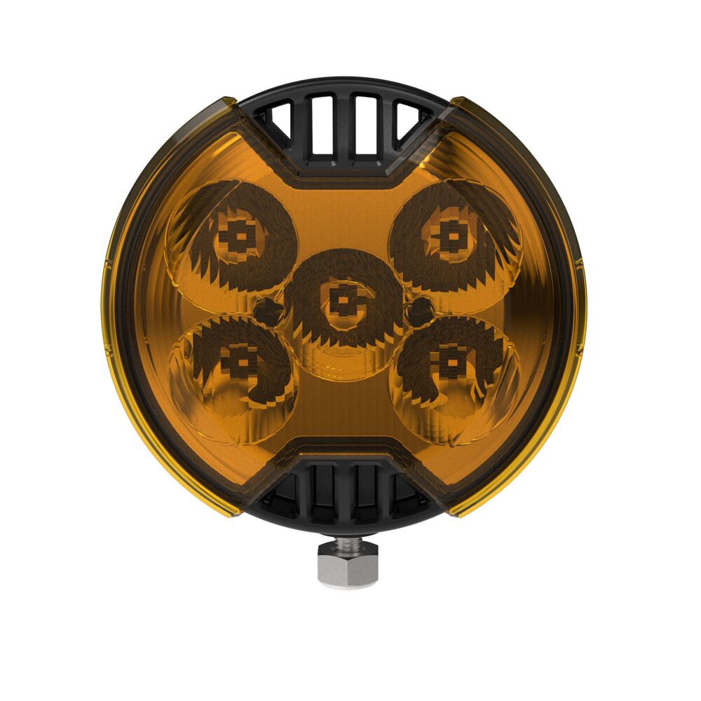 KC HiLiTES SlimLite 4" LED Light Shield - SAE Driving - Selective Yellow