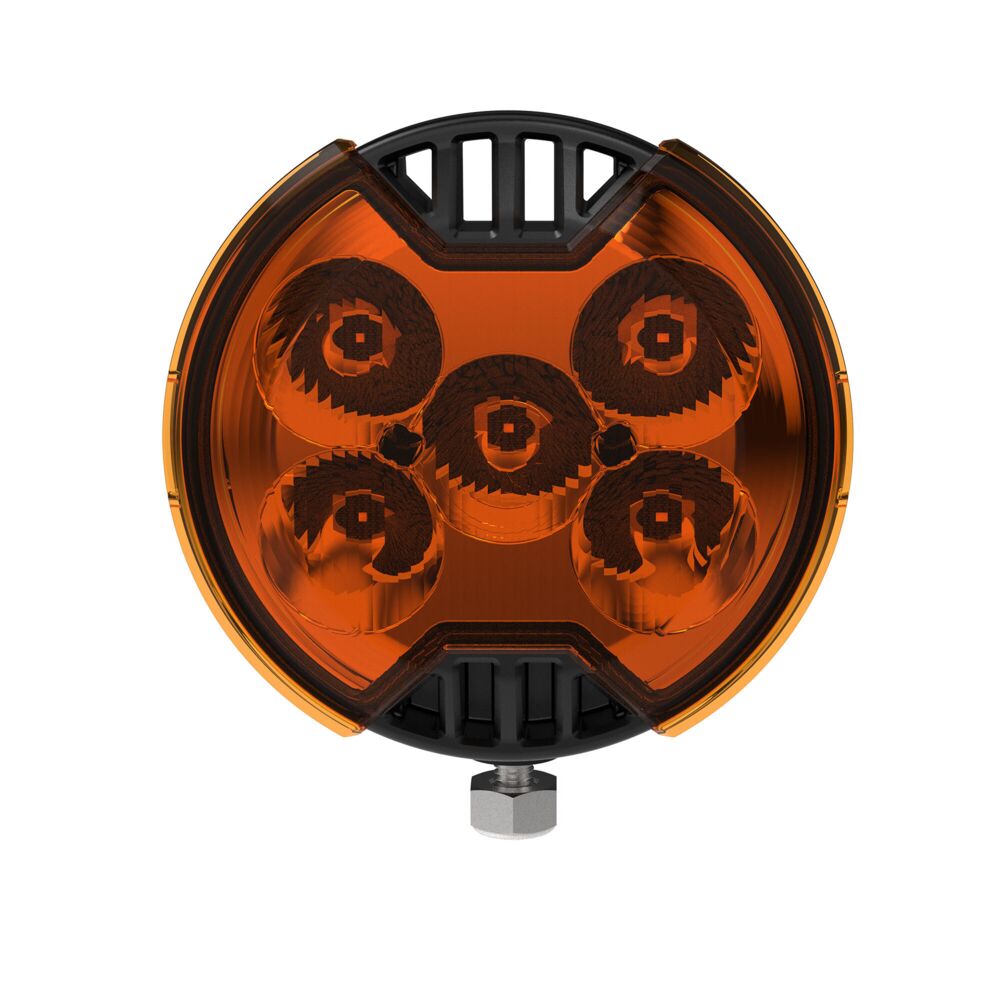 KC HiLiTES SlimLite 4" LED Light Shield - Spread - Amber