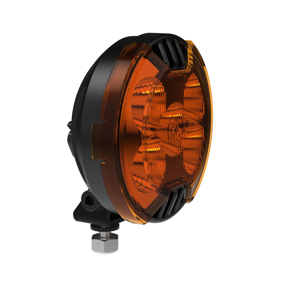 KC HiLiTES SlimLite 4" LED Light Shield - Spread - Amber