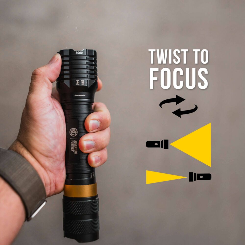 KC HiLiTES FLX 3K rechargeable flashlight - view 3